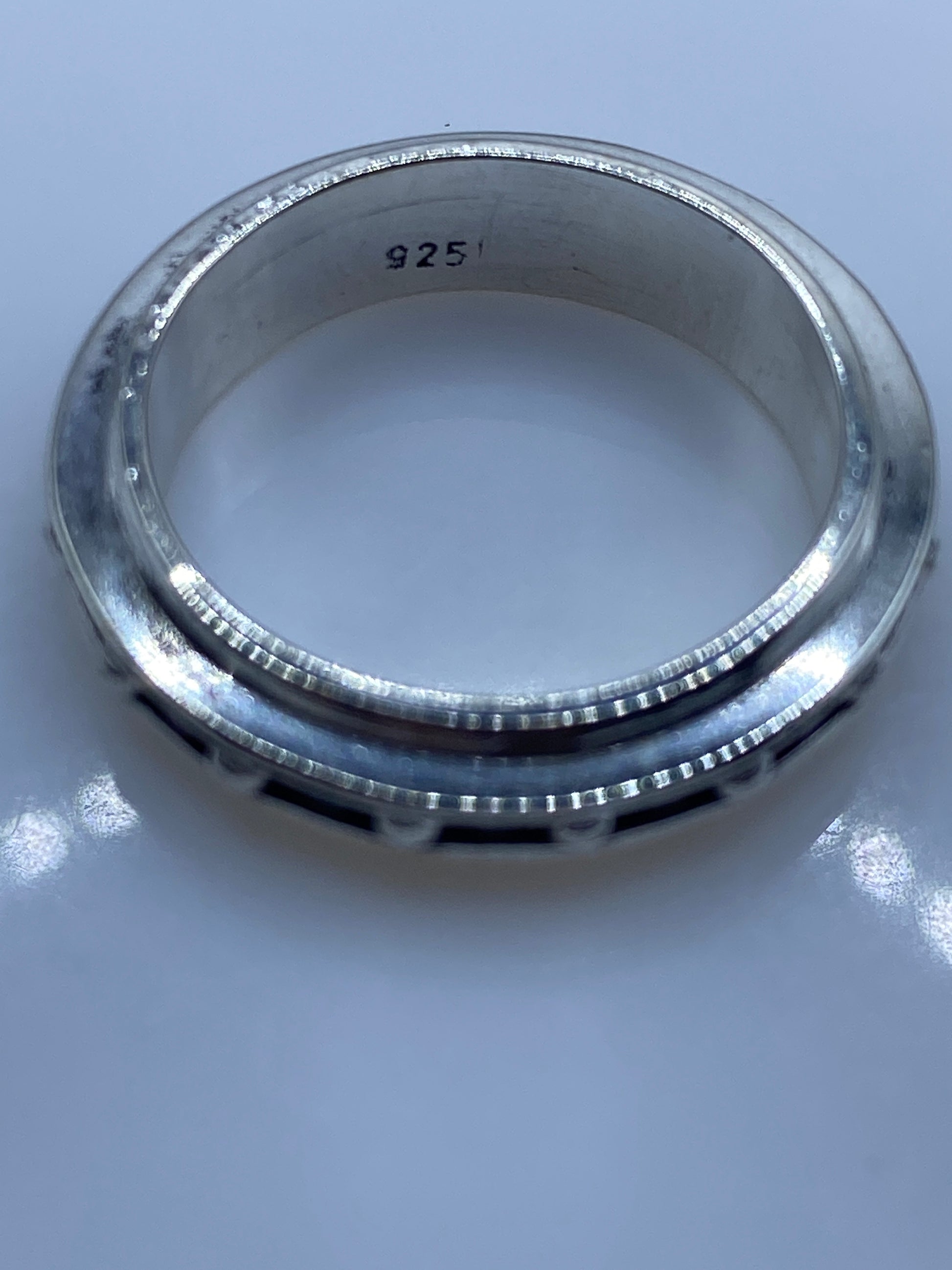Anillo de Plata Circonia Rosa — Diseño Moderno Unisex — foto 5