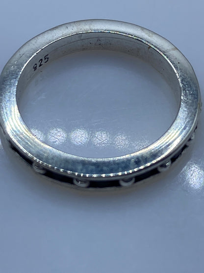 Anillo de Plata Circonia Negra Minimalista — Solitario .925 — foto 5