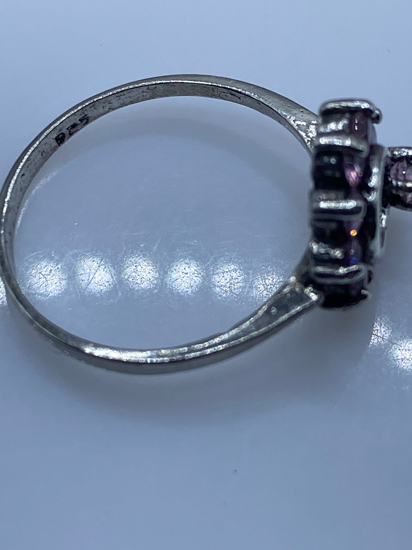 Anillo de Plata Circonia Rosa — Solitario Elegante — foto 5