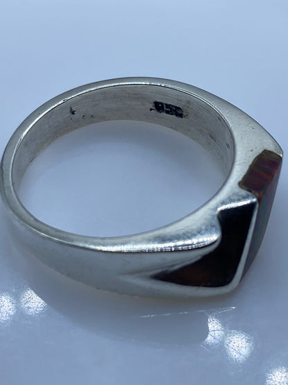 Anillo de Plata Ópalo de Fuego Multicolor Unisex — Taxco .925 — foto 5