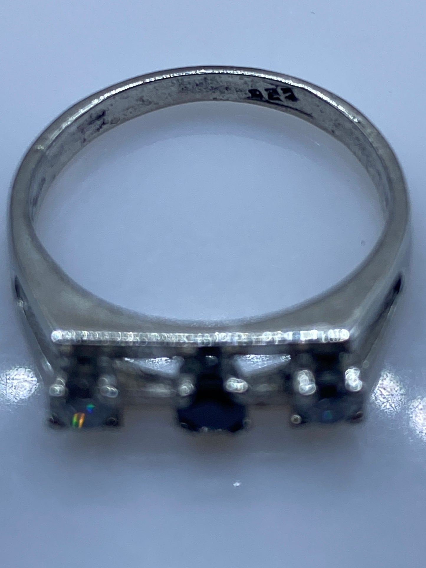 Anillo Solitario de Plata Circonia Blanca — Minimalista — foto 5