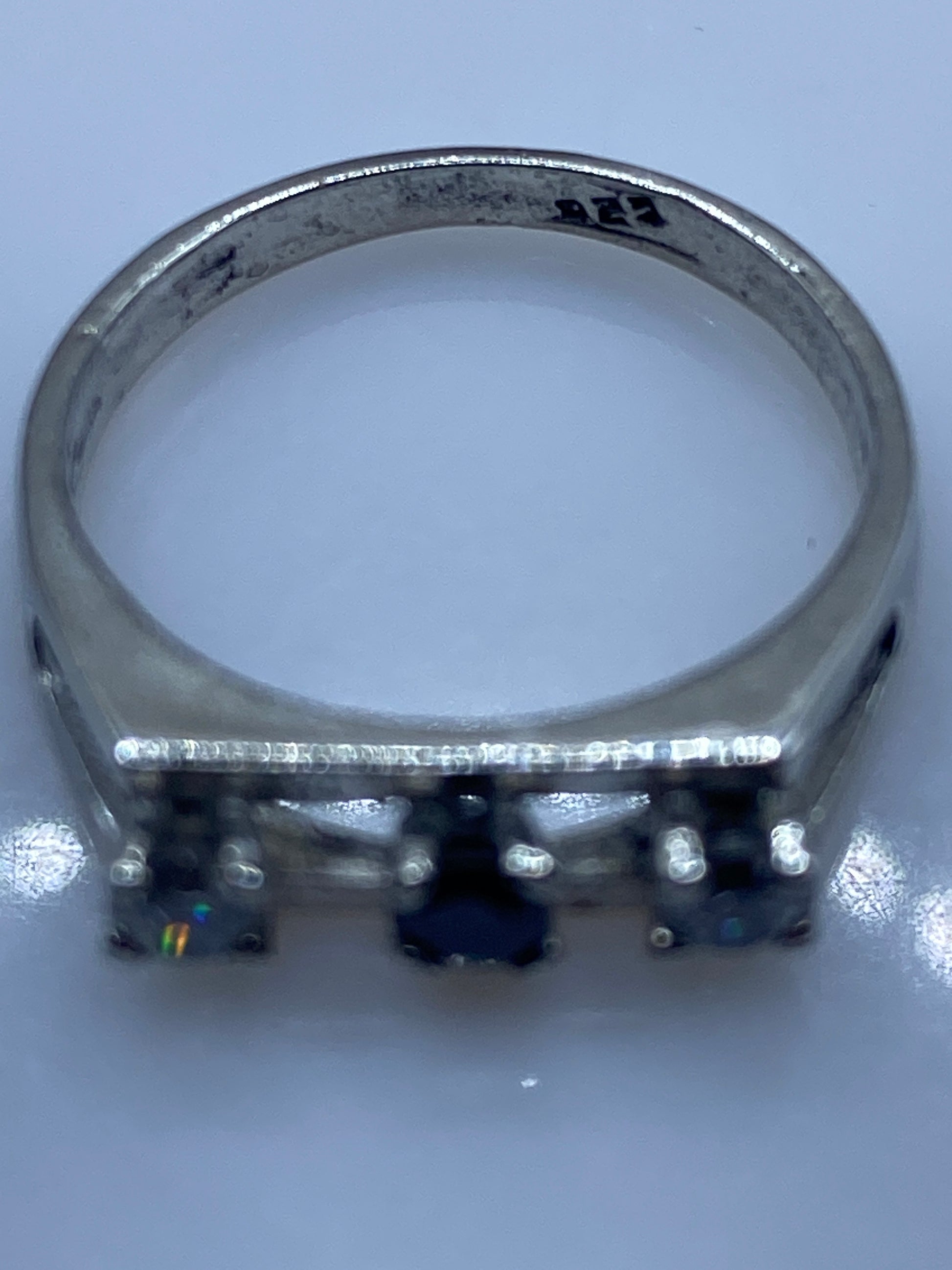 Anillo Solitario de Plata Circonia Blanca — Minimalista — foto 5