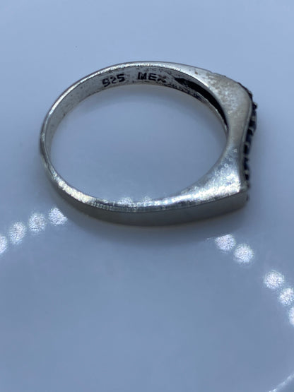 Anillo de Plata Circonia Negra Minimalista — Solitario — foto 5