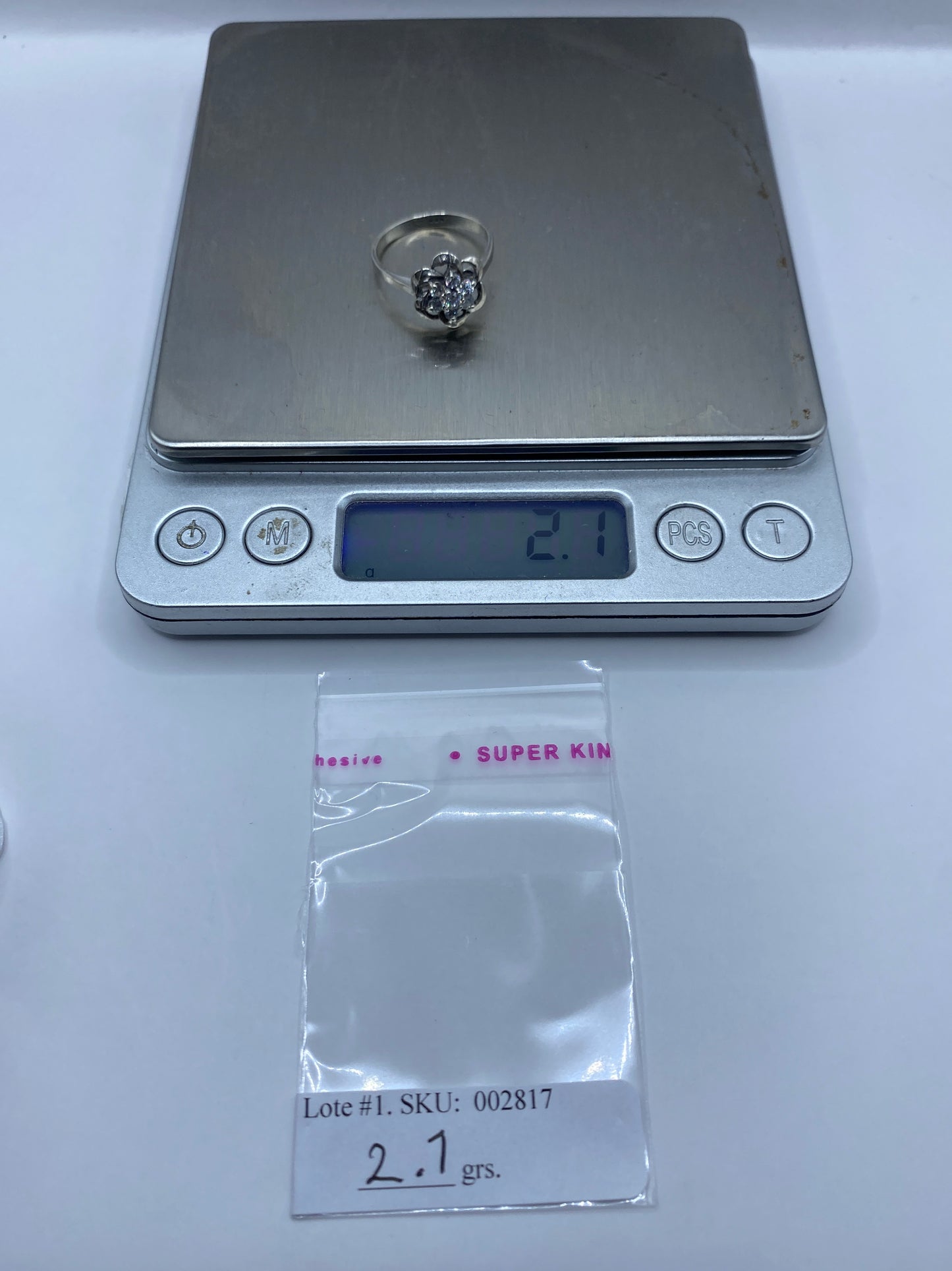 Anillo de Plata Solitario Circonia Blanca — Clásico Taxco — foto 6