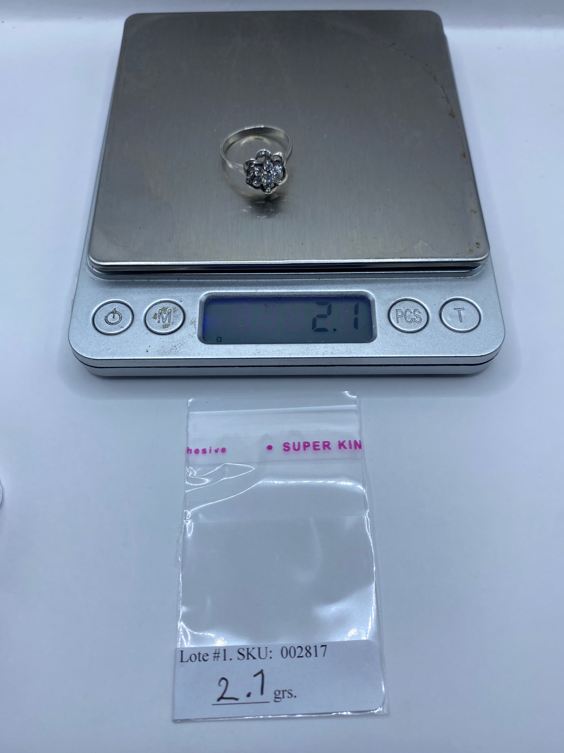 Anillo de Plata Solitario Circonia Blanca — Clásico Taxco — foto 6