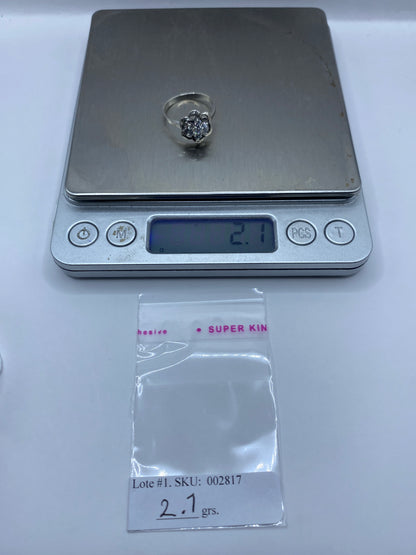Anillo de Plata Solitario Circonia Blanca — Clásico Taxco — foto 6