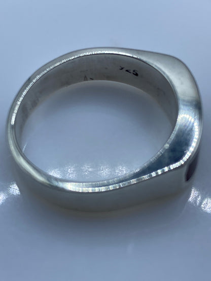 Anillo de Plata Ópalo de Fuego Multicolor — Diseño Clásico — foto 5