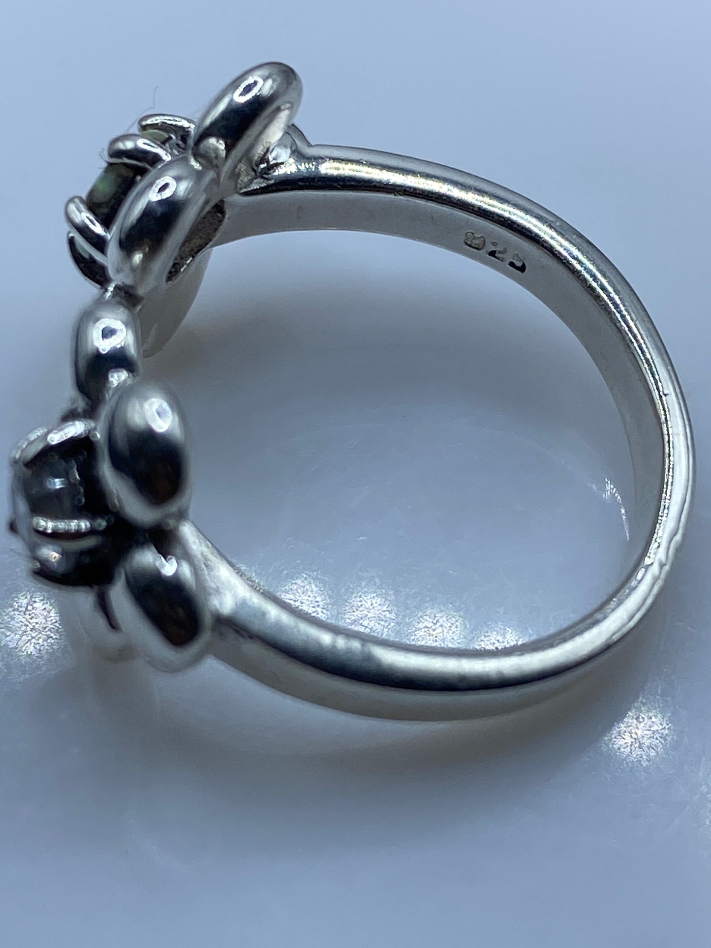 Anillo Plata Ópalo Fuego Ajustable — Multicolor Único — foto 5
