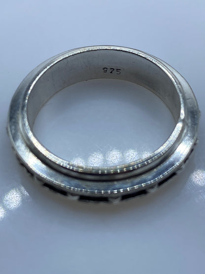 Anillo Giratorio de Plata con Circonia Rosa — Alivio Diario — foto 5