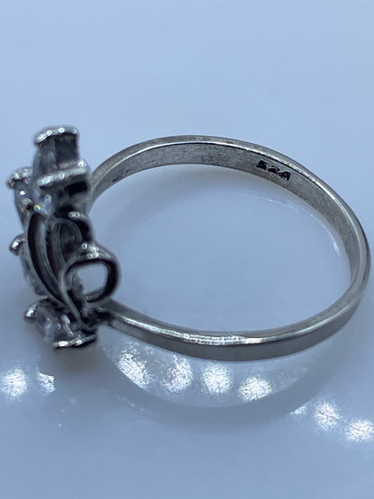 Anillo de Plata Circonia Blanca Solitario Moderno — foto 5