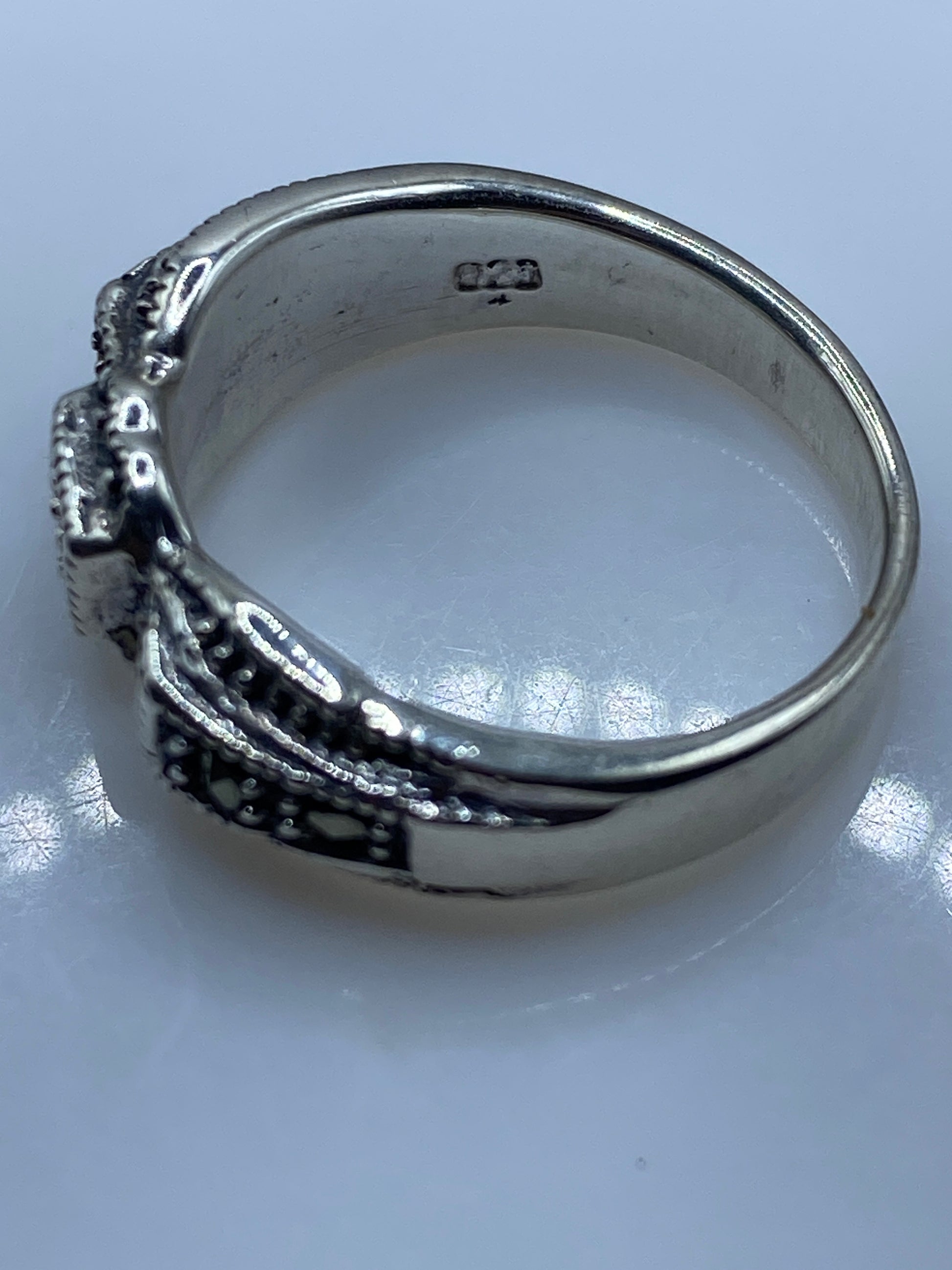 Anillo de Plata Onix Negro Vintage Balinés — Talla 7 — foto 5
