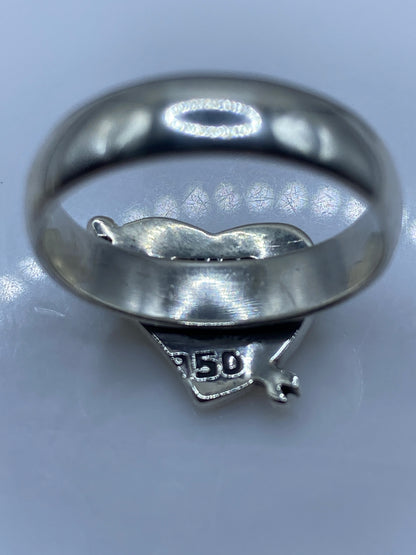 Anillo de Plata Corazón Verde Limón — Circonia Artesanal — foto 5