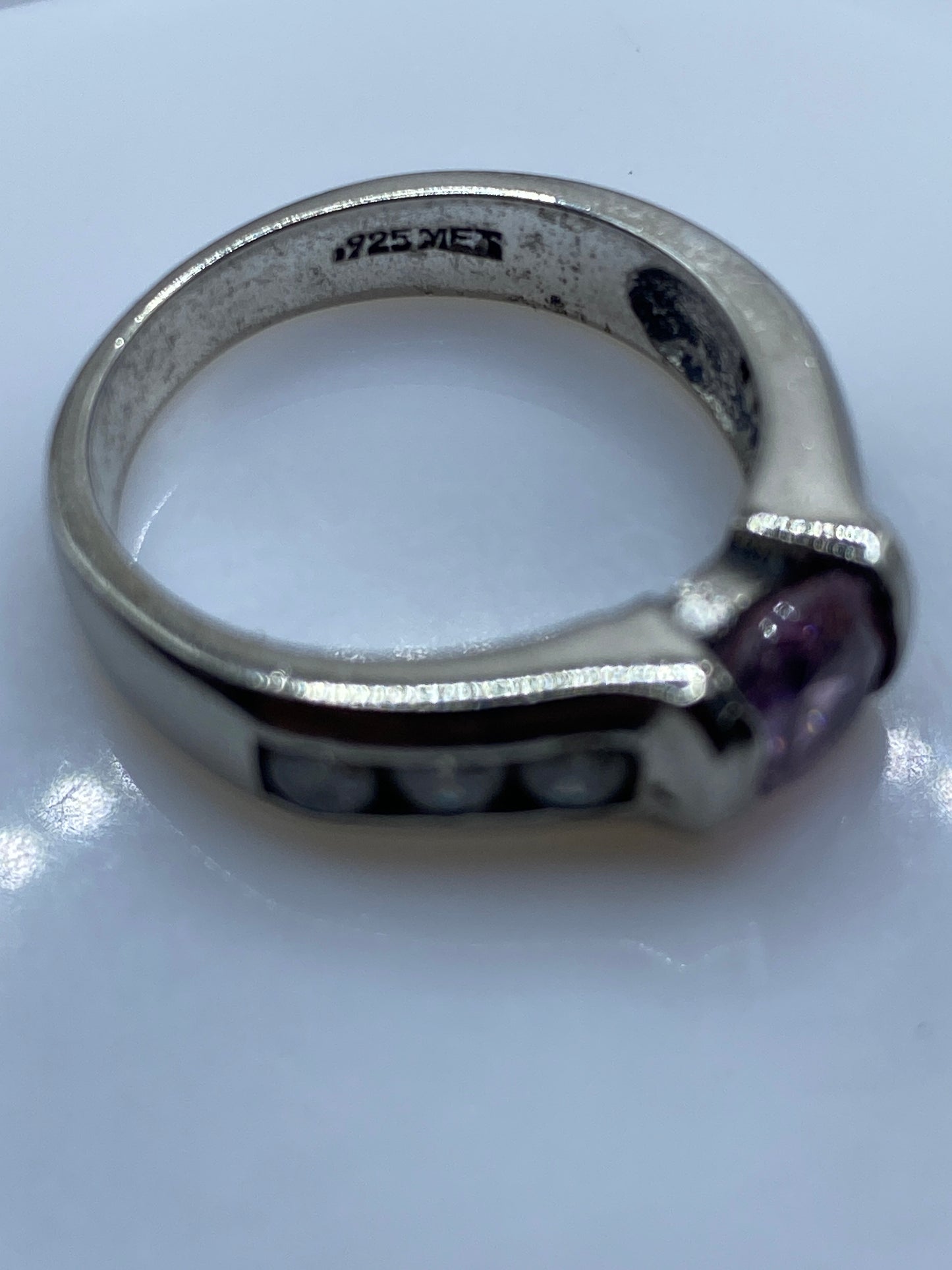 Anillo de Plata Solitario Circonia Rosa — Elegancia Moderna — foto 5