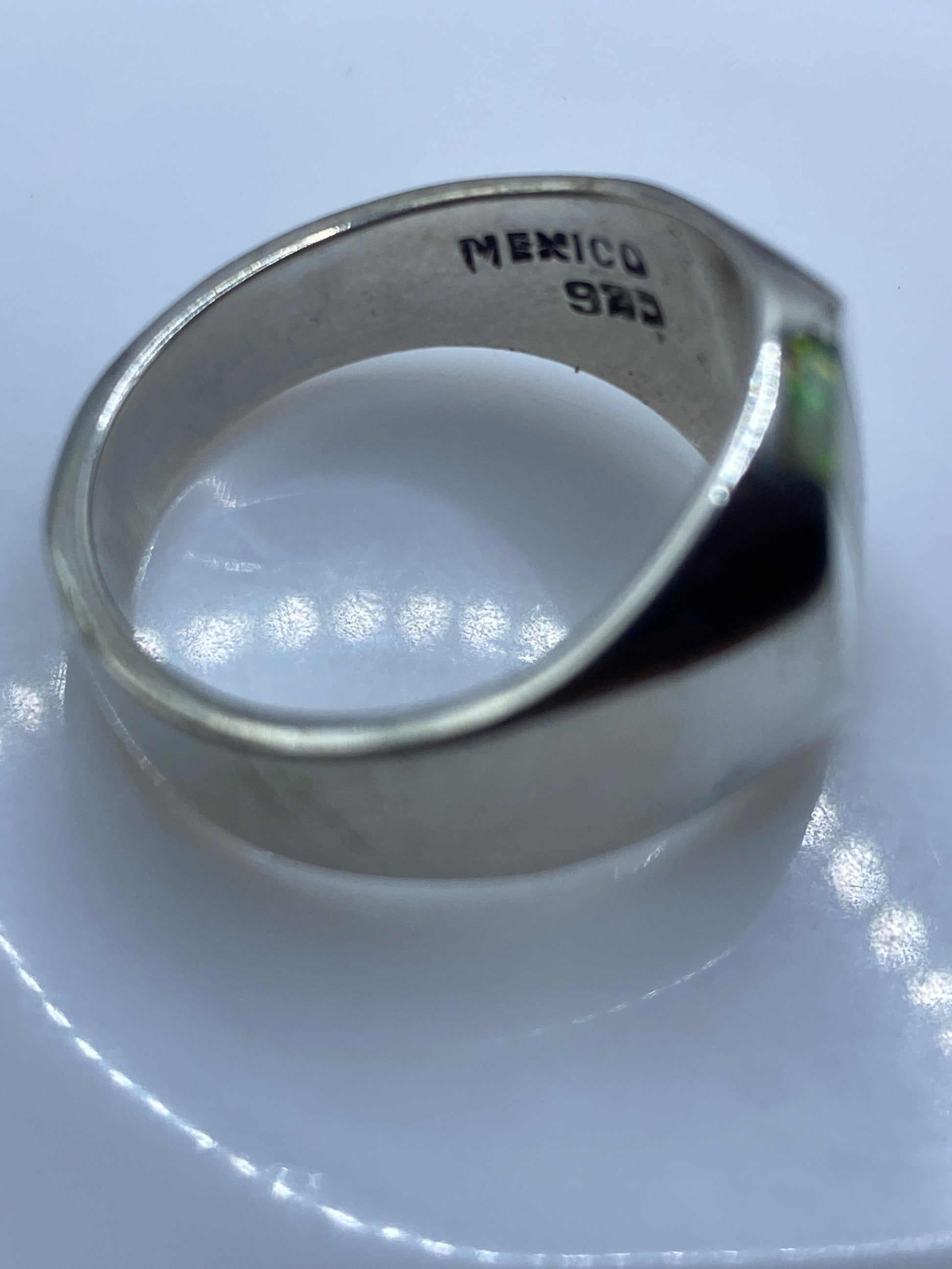 Anillo de Plata .925 Ópalo de Fuego Masivo — Para Él — foto 5