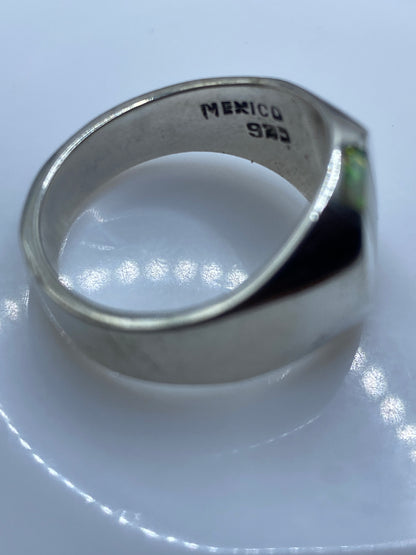 Anillo de Plata .925 Ópalo de Fuego Masivo — Para Él — foto 5