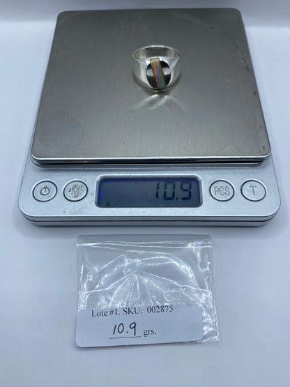 Anillo de Plata .925 Ópalo de Fuego Masivo — Para Él — foto 6