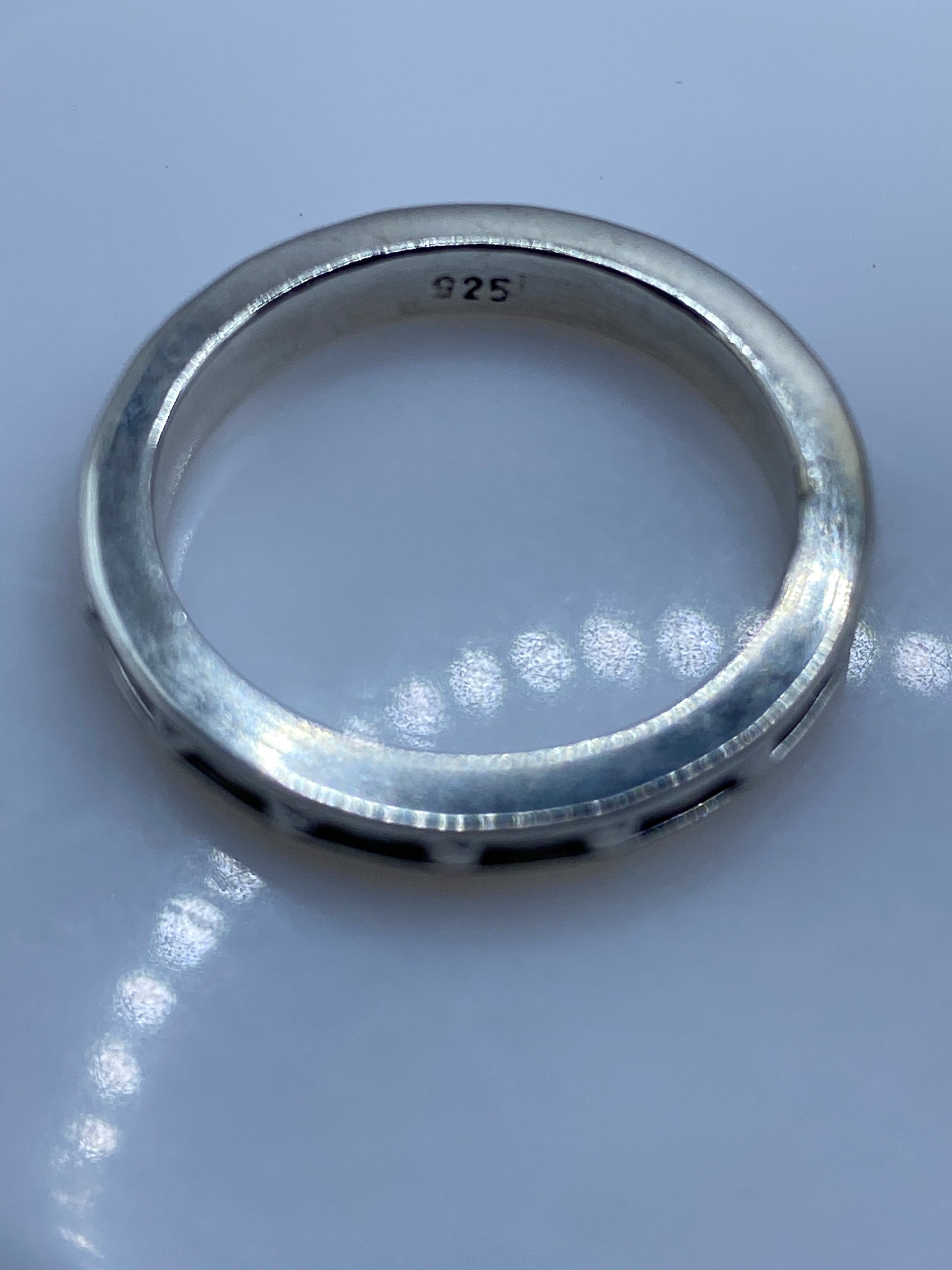 Anillo de Plata Eslabón Circonia Amarilla — Minimalista — foto 6