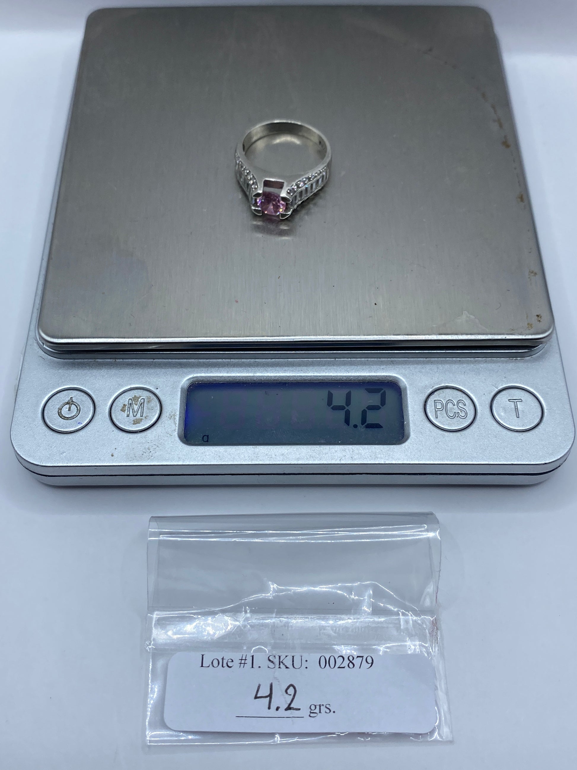 Anillo Solitario Plata Rosa con Circonia — Elegancia Contemporánea — foto 6