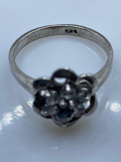 Anillo de Plata Solitario Circonia Blanca — Clásico Taxco — foto 5