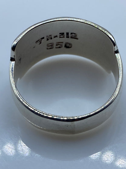 Anillo de Plata Ópalo de Fuego Multicolor — Diseño Geométrico — foto 5