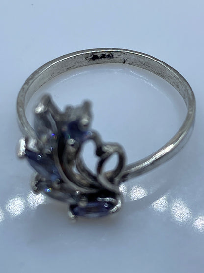 Anillo de Plata Circonia Azul — Elegancia Solitaria — foto 5