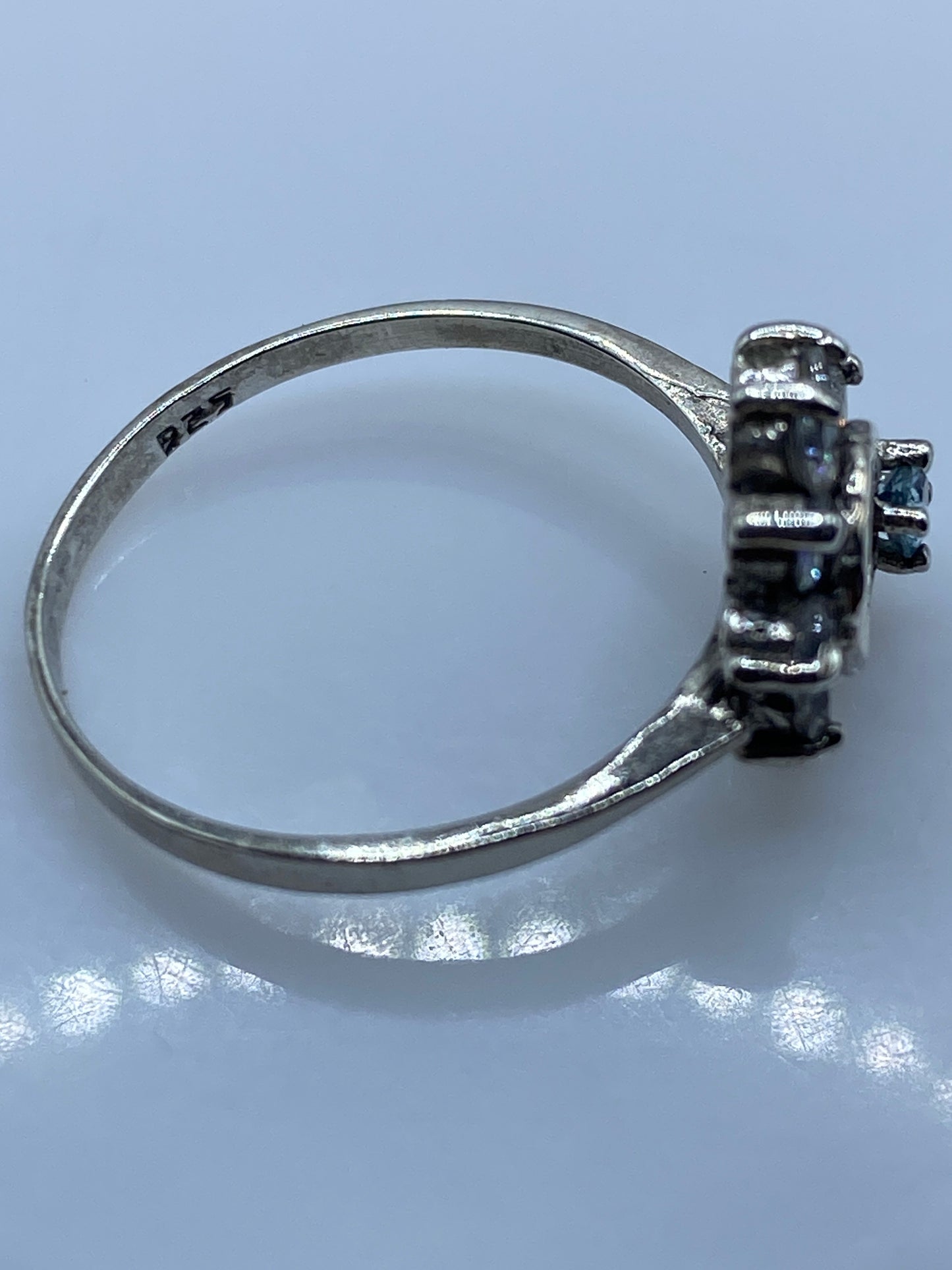 Anillo de Plata con Circonia Blanca — Solitario Elegante — foto 5