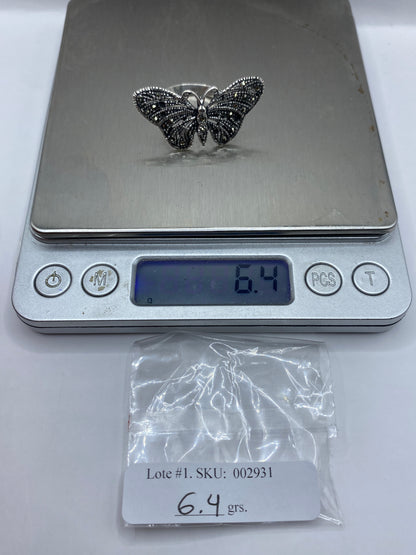 Anillo Mariposa Filigrana Plata .925 — Artesanal Taxco — foto 6
