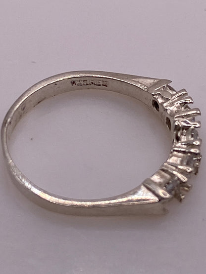 Anillo de Plata Circonia Blanca — Solitario Minimalista — foto 5