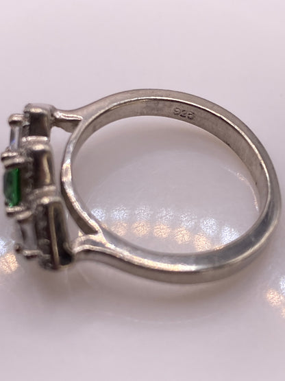 Anillo de Plata Tríada Verde Limón — Circonia Brillante — foto 5