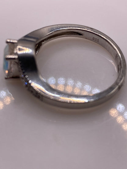 Anillo de Plata Circonia Multicolor — Fuego Arcoíris — foto 5