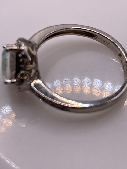 Anillo Solitario Plata .925 Circonia Aurora Multicolor — foto 5