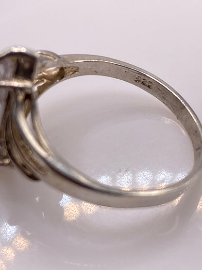Anillo de Plata Solitario Circonia Blanca — Alas Elegantes — foto 5