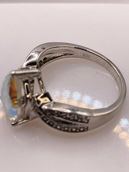 Anillo de Plata Gota Circonia Arcoíris — Alas Taxco — foto 5