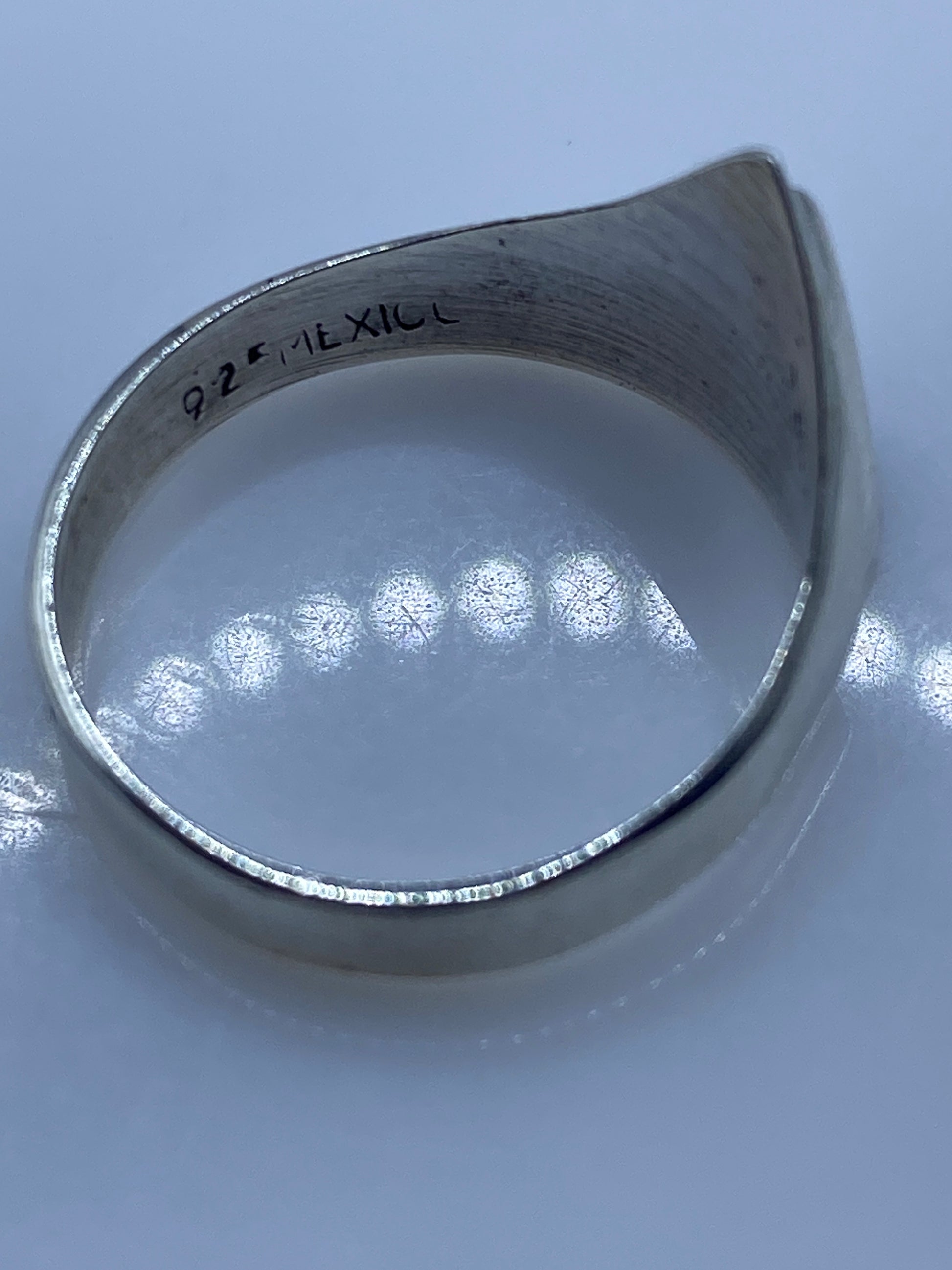 Anillo de Plata Ópalo de Fuego Triangular — Minimalista — foto 5