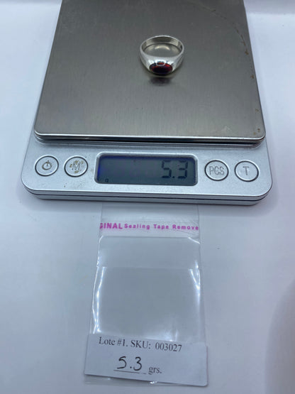 Anillo Ópal de Fuego Multicolor Plata .950 — Joya Única Taxco — foto 6