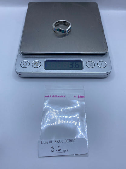 Anillo de Plata Ópalo de Fuego Ondulante — Taxco .950 — foto 6