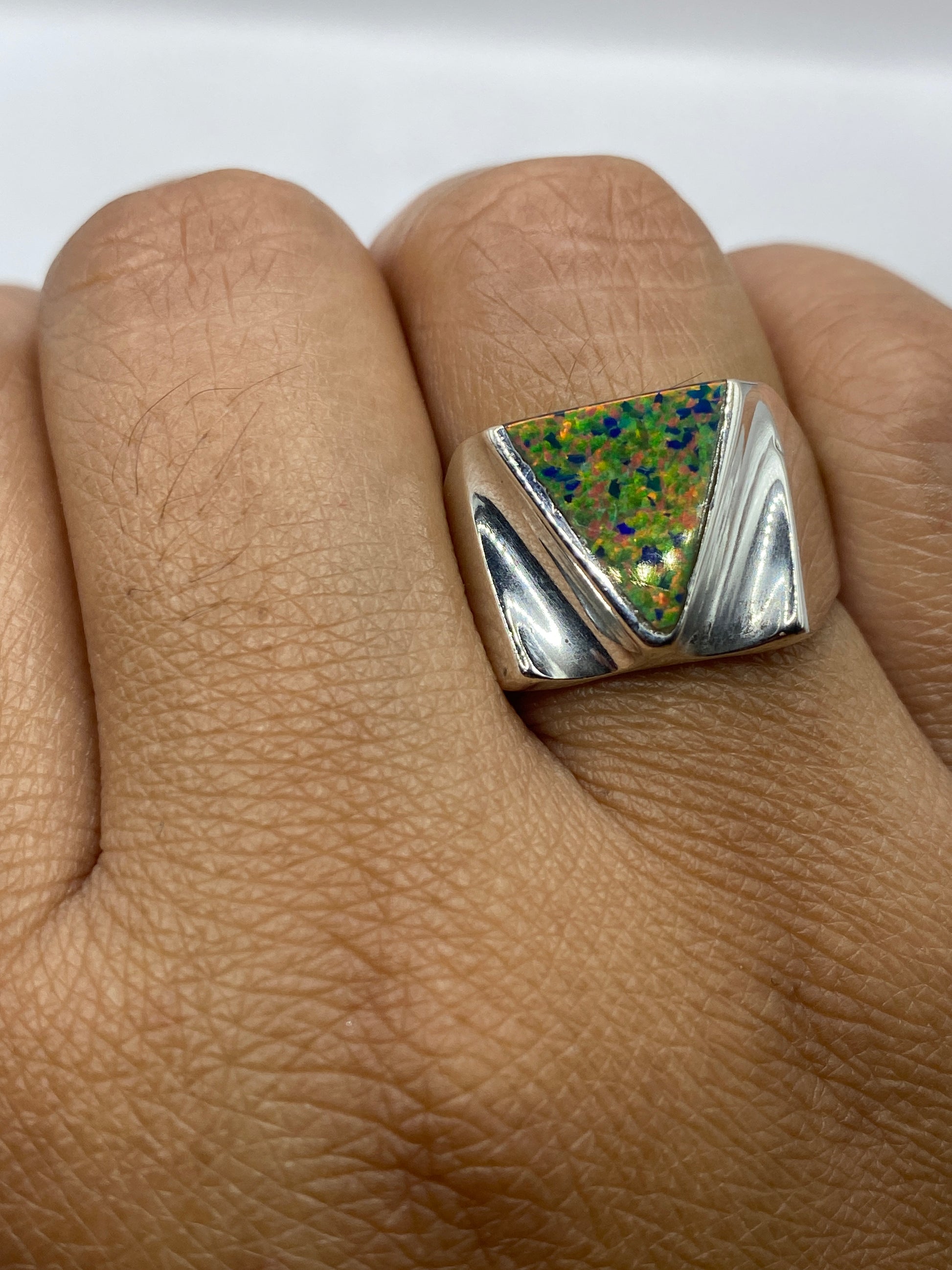Anillo de plata con sello .925 MEXICO en la banda interior