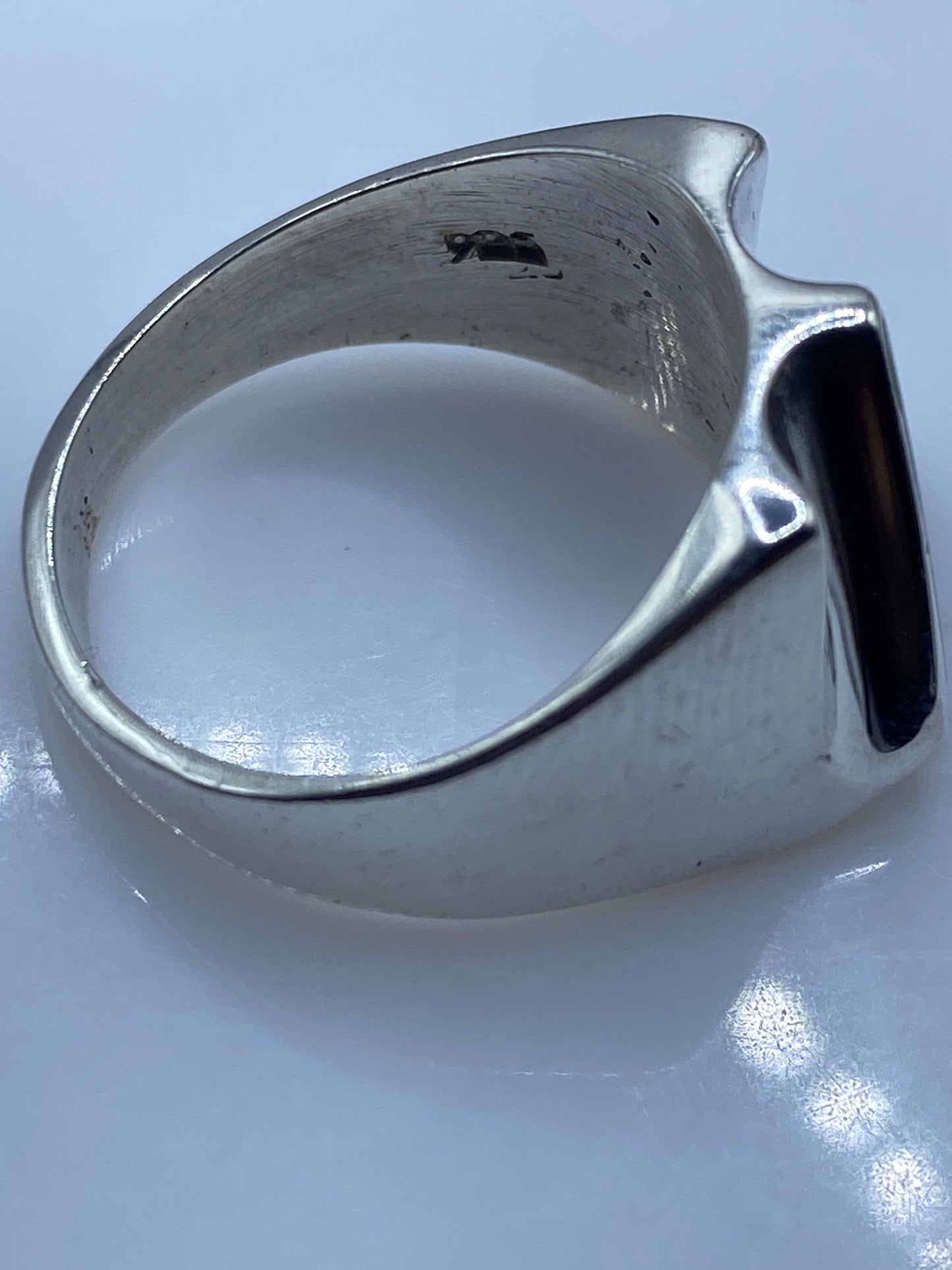 Anillo de Plata Ópalo de Fuego Geométrico — Moderno — foto 5