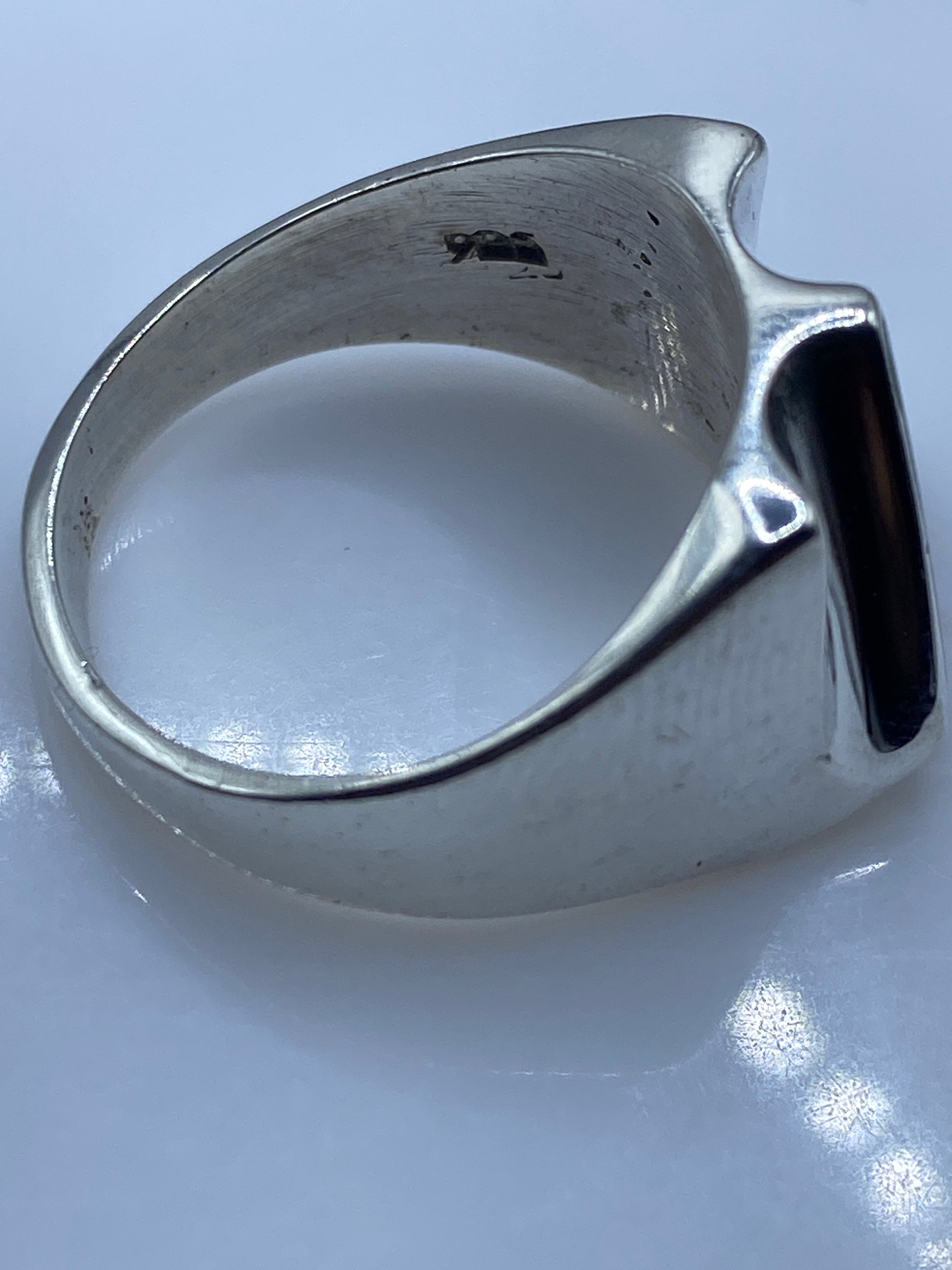 Anillo de Plata Ópalo de Fuego Geométrico — Moderno — foto 5