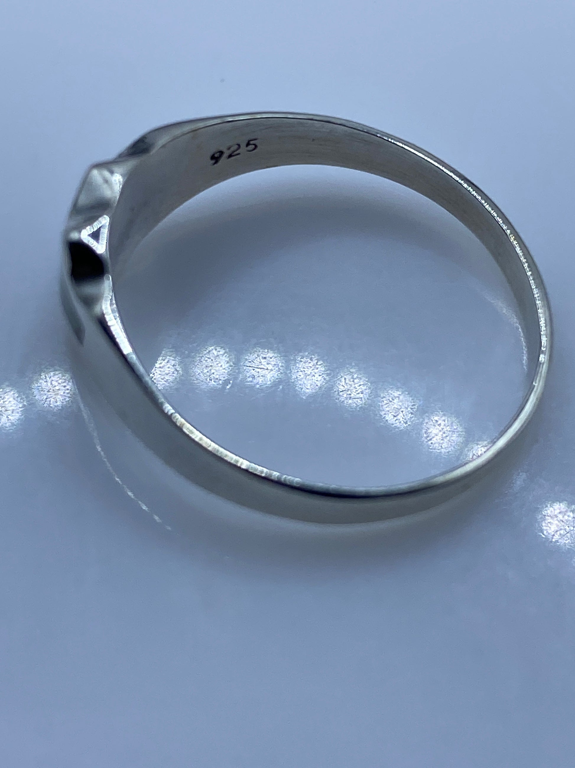 Anillo de Plata Ópalo de Fuego Minimalista — Diseño Único — foto 5
