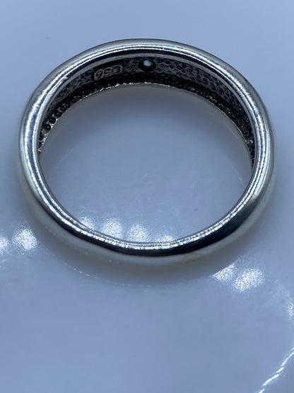Anillo de Plata Ópalo de Fuego Azul — Solitario Minimalista — foto 5