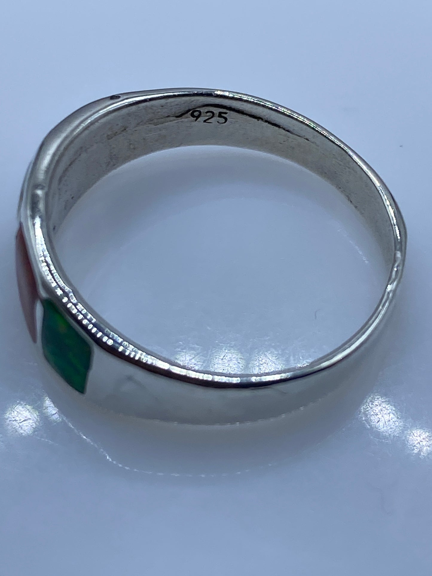 Anillo Plata con Ópalo de Fuego Multicolor — Única — foto 5