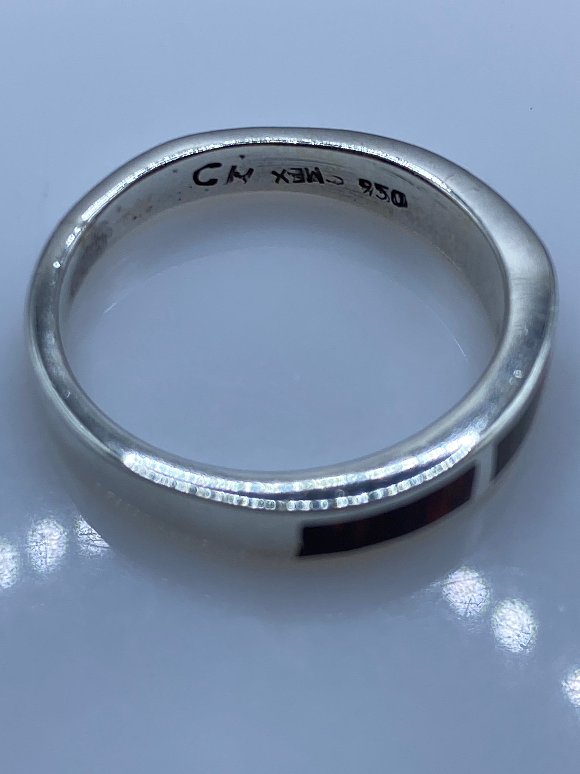 Anillo de Plata Ópalo de Fuego Multicolor — Talla 8 — foto 5