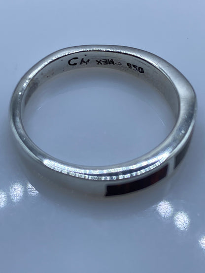Anillo de Plata Ópalo de Fuego Multicolor — Talla 8 — foto 5