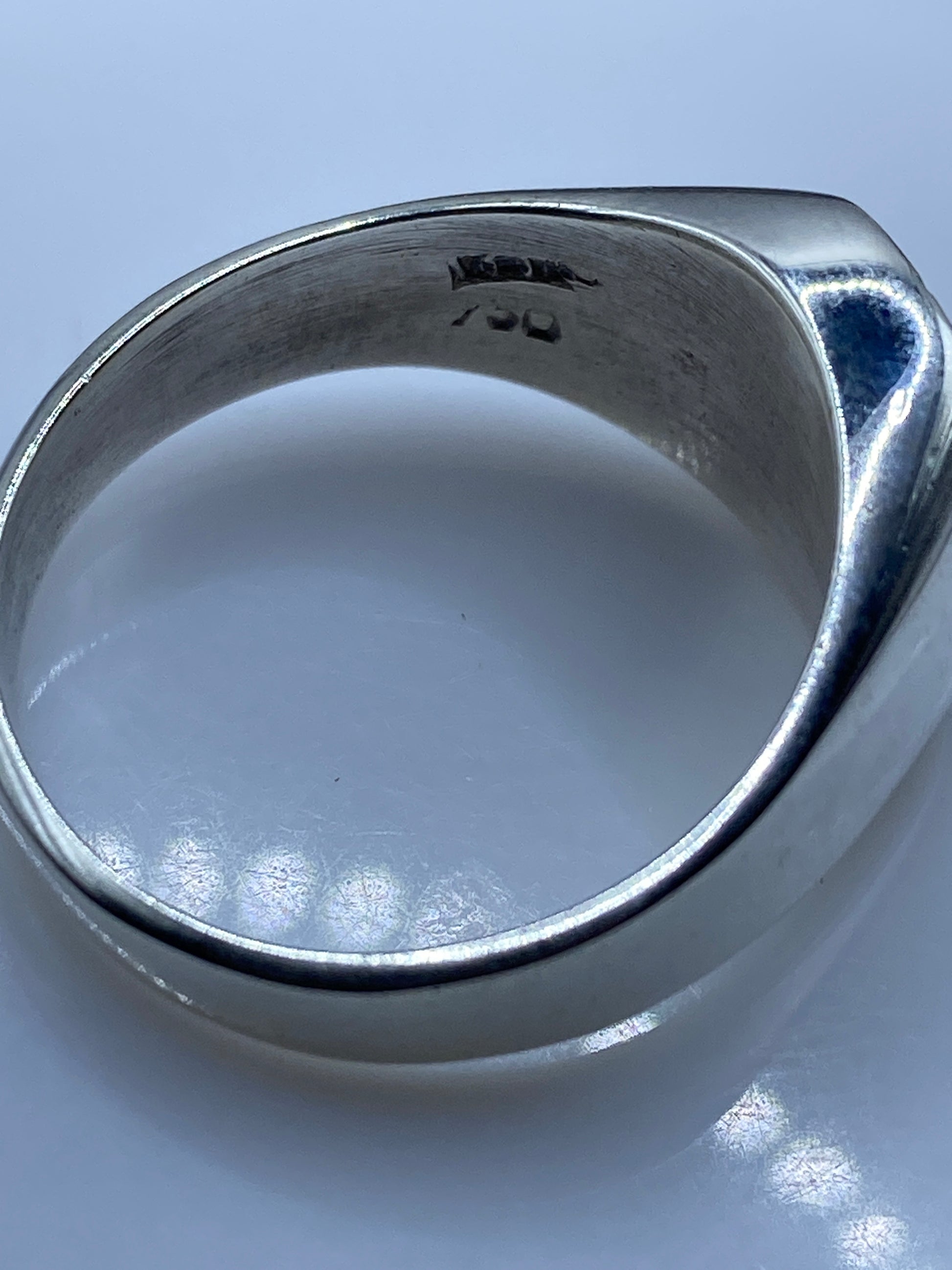 Anillo de Plata .950 con Ópalo de Fuego — Solitario Masivo — foto 5