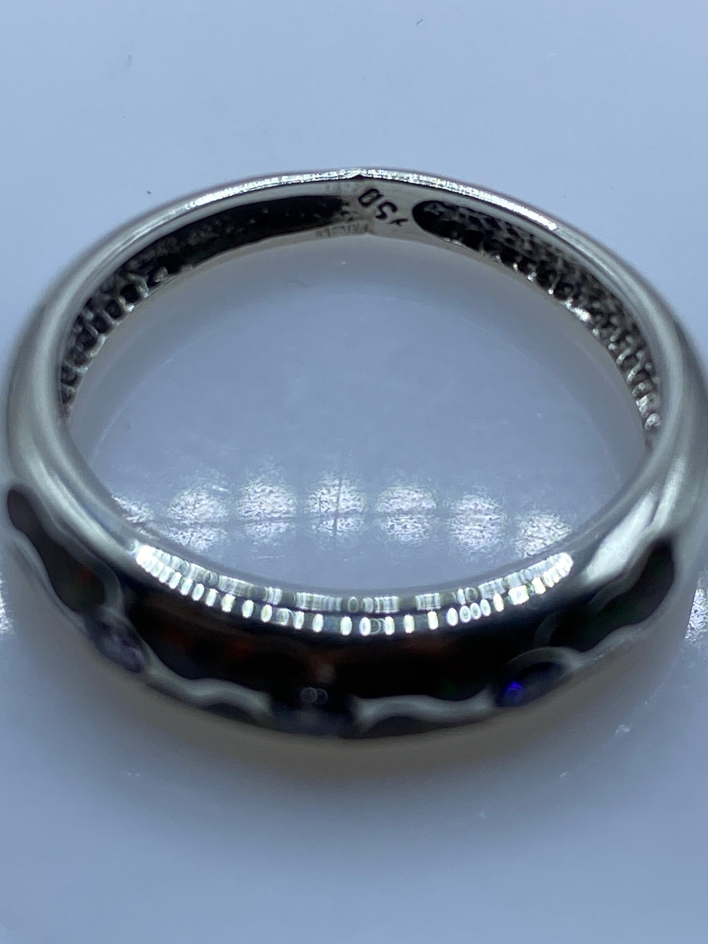 Anillo Plata .950 Ópalo de Fuego Multicolor — Hecho en Taxco — foto 5