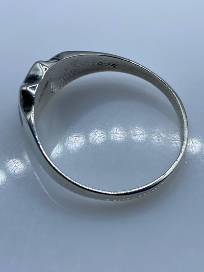 Anillo de Plata Ópalo de Fuego Rosa — Diseño Minimalista — foto 5