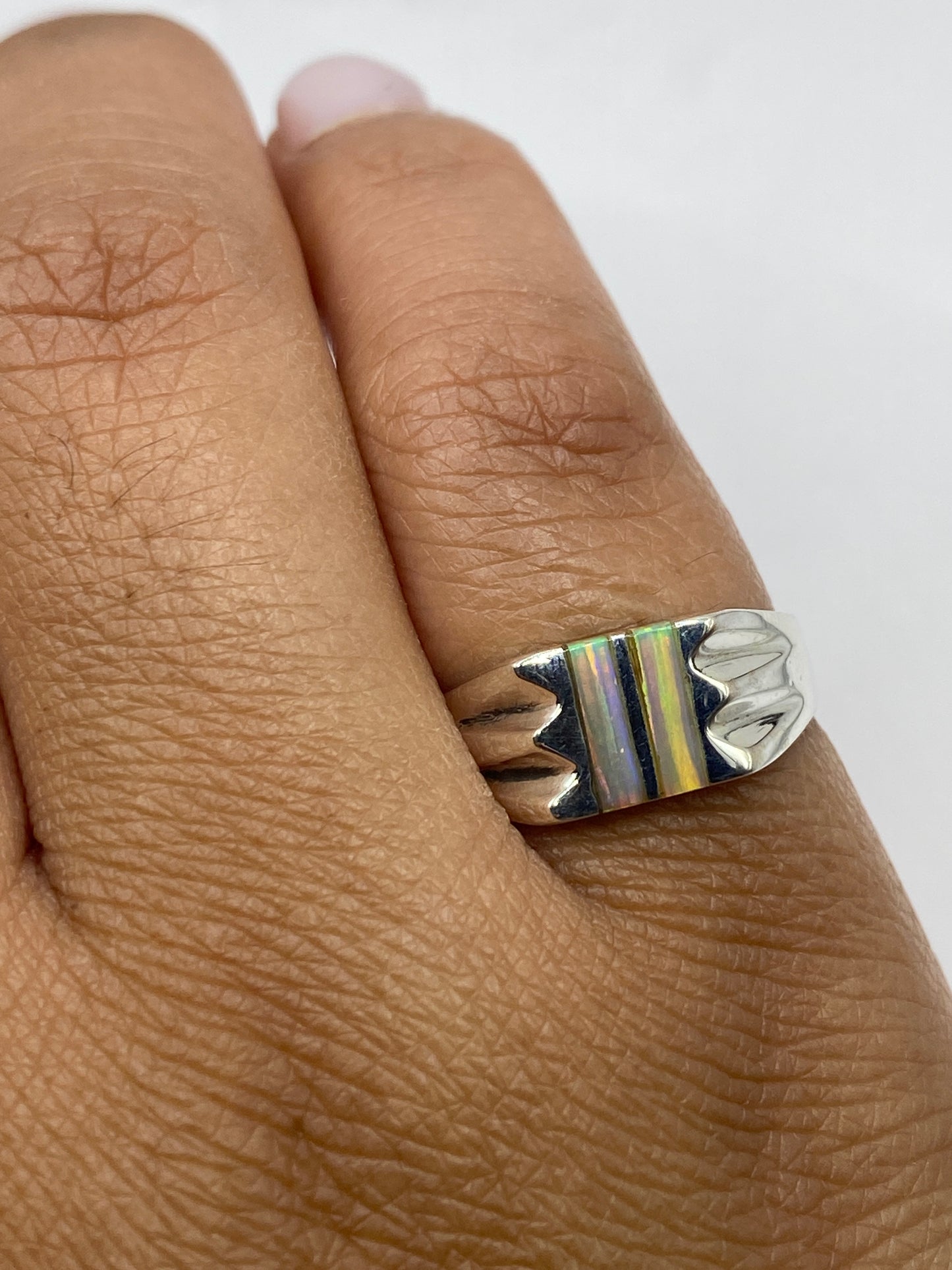 Sello 925 MEXICO en la banda interior del anillo de Taxco