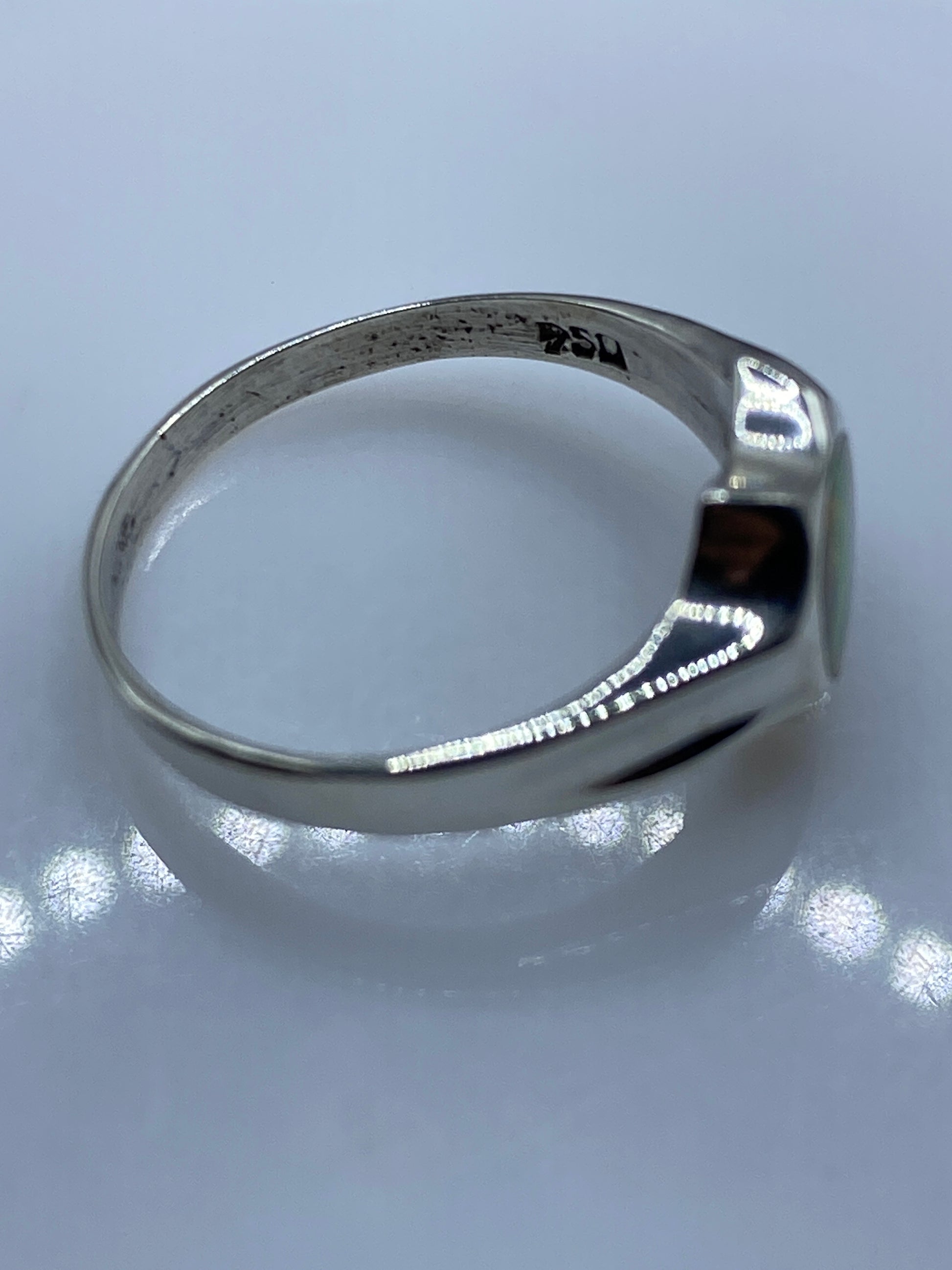 Anillo Solitario Ópalo de Fuego Plata .950 — Taxco — foto 5