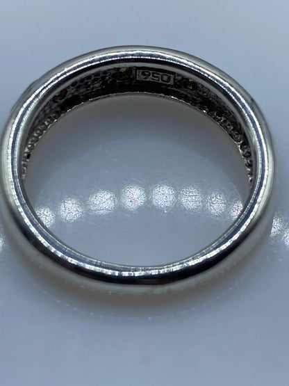 Anillo Plata .950 Ópalo de Fuego Azul Cielo — Hecho en Taxco — foto 5